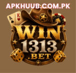 Win1313 Game APK download interface showing online casino games and wallet features