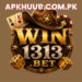 Win1313 Game APK download interface showing online casino games and wallet features
